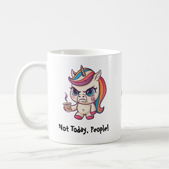 Mug Unicorn en colère (Gauche)