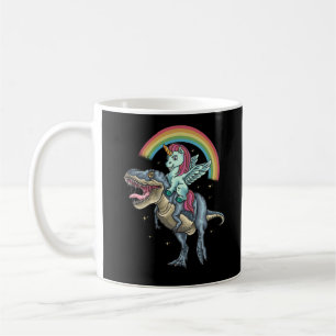 Mug Unicorn équitation T rex Dinosaur