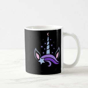 Mug Unicorn Face Eyelashes Céleste Lune Star Boho Lu