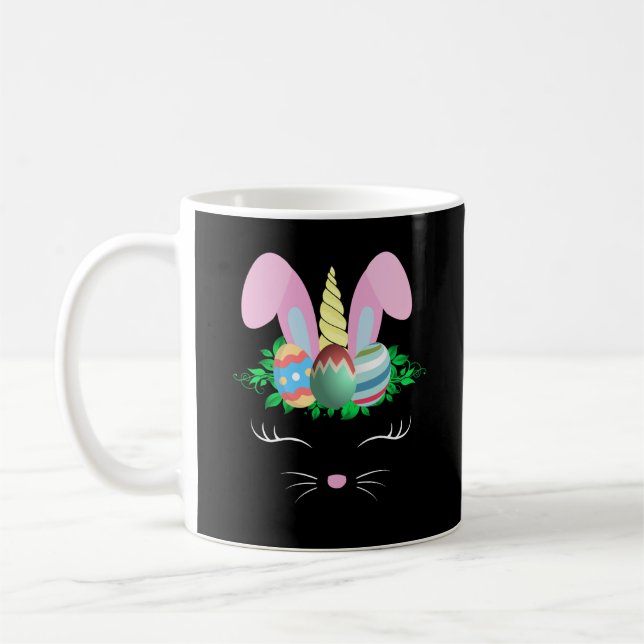 Mug Unicorn Pâques, Fille Lapin de Pâques lapin cadeau (Gauche)