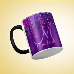 Mug Unicorn rose mou Déchets de Parties scintillant mo