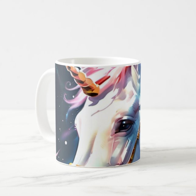 Mug Unicorne arc-en-ciel (Devant gauche)