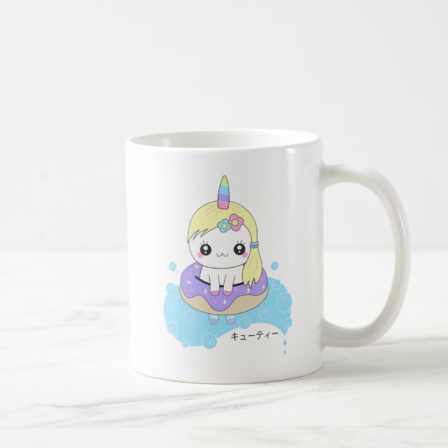Mug Unicorne arc-en-ciel (Droite)