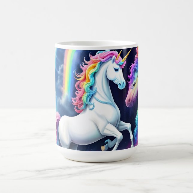 Mug Unicorne arc-en-ciel une (Centre)