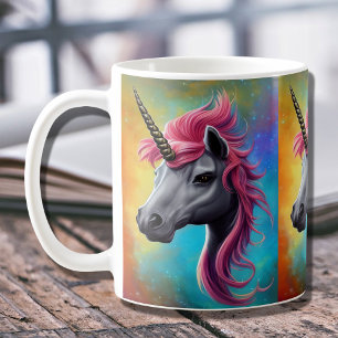 Mug Unicorne avec Mane rose