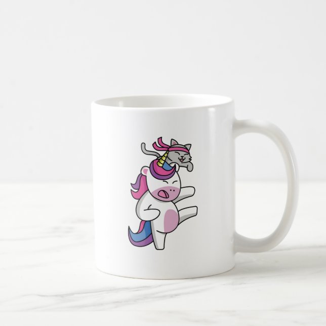 Mug Unicorne et amis de chat (Droite)
