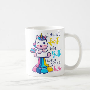 Mug Unicorne Je n'ai pas pété mon cul vous a fait un b