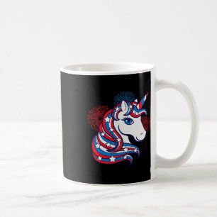 Mug Unicorne Patriotique 4 juillet Chemise Pour Filles