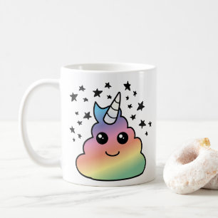 Mug Unicorne Rainbow Poop Emoji Kawaii