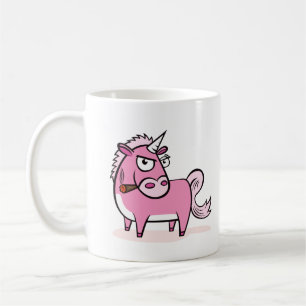 Mug Unicorne Rose Fumer