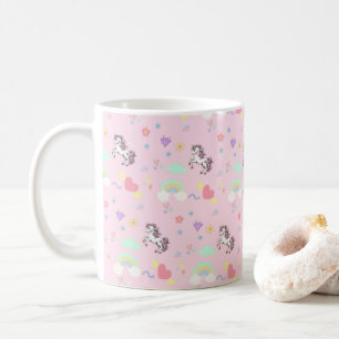 Mug Unicorne rose magique princesse fille d'anniversai