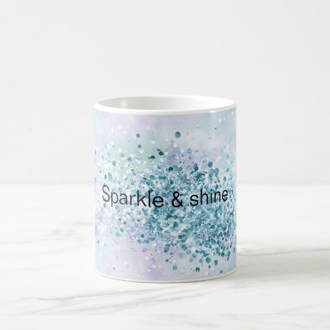 Mug Unicorne Sparkle Aqua Confetti (Centre)