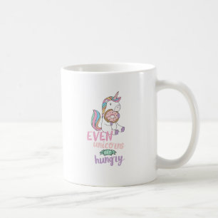 Mug Unicornes affamées Unicorne colorée Art mignon