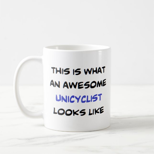 Mug unicycliste, génial (Gauche)