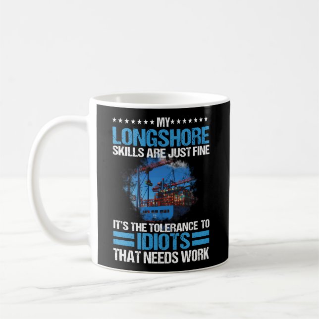 Mug Union Ilwu Longshore Pas De Tolérance Pour Les Idi (Gauche)