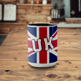 Mug Union Jack Big Text