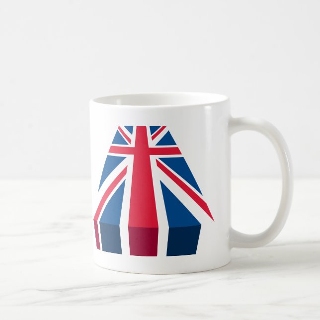 Mug Union Jack, drapeau britannique en 3D (Droite)