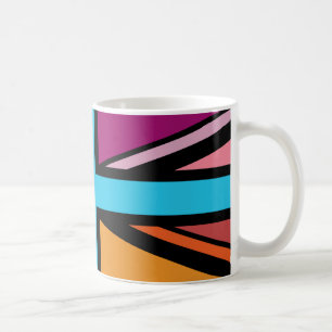 Mug Union Jack/Drapeau Multicolore+Noir