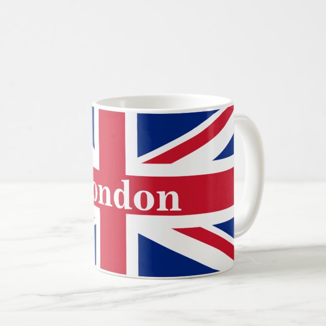 Mug Union Jack London ~ Drapeau britannique (Devant droit)