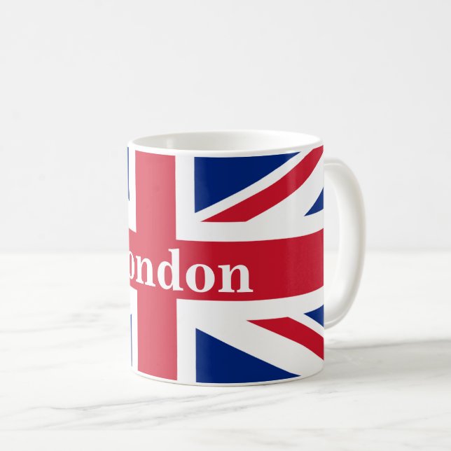 Mug Union Jack London ~ Drapeau britannique (Devant droit)