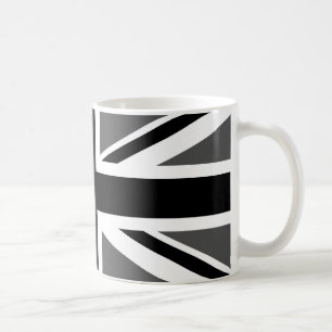 Mug Union Jack noire et grise