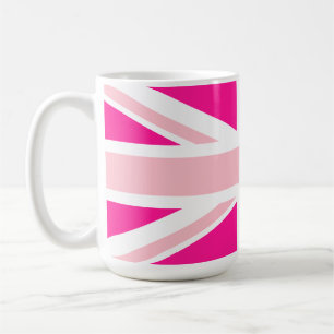 Mug Union Jack Rose Foncé