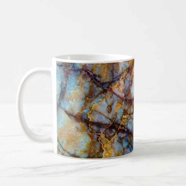 Mug unique texture of natural stone - marble, onyx, gr (Gauche)