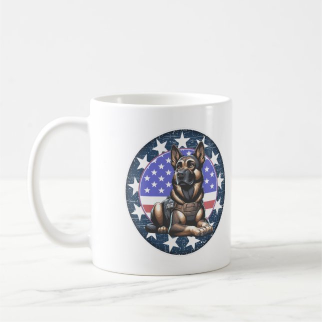 Mug Unité de chien militaire de police K9 (Gauche)