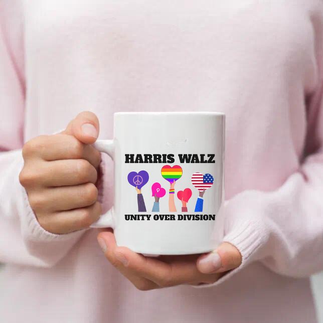 Mug Unité sur la division Kamala Harris Tim Walz (Créateur téléchargé)