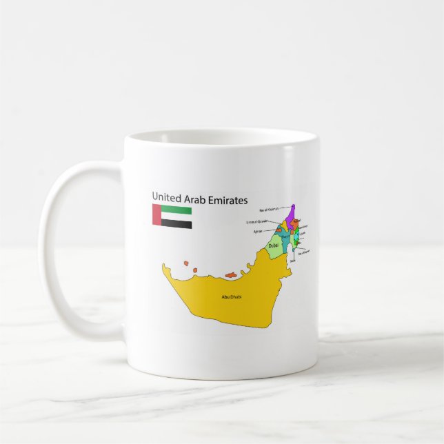 Mug United Arab Emirates Gulf heritage souvenir gifts (Gauche)