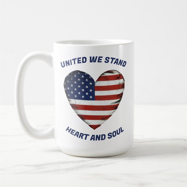 Mug United We stand Patriotic (Gauche)
