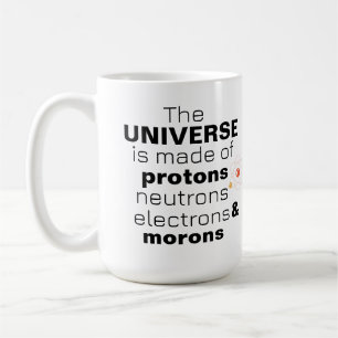 Mug Univers amusant de la science Protons Neutrons Éle