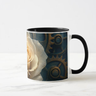 Mug univers steampunk - La rose du temps
