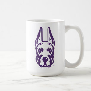 Mug Université d'Albany Chef de la mascotte Great Dane