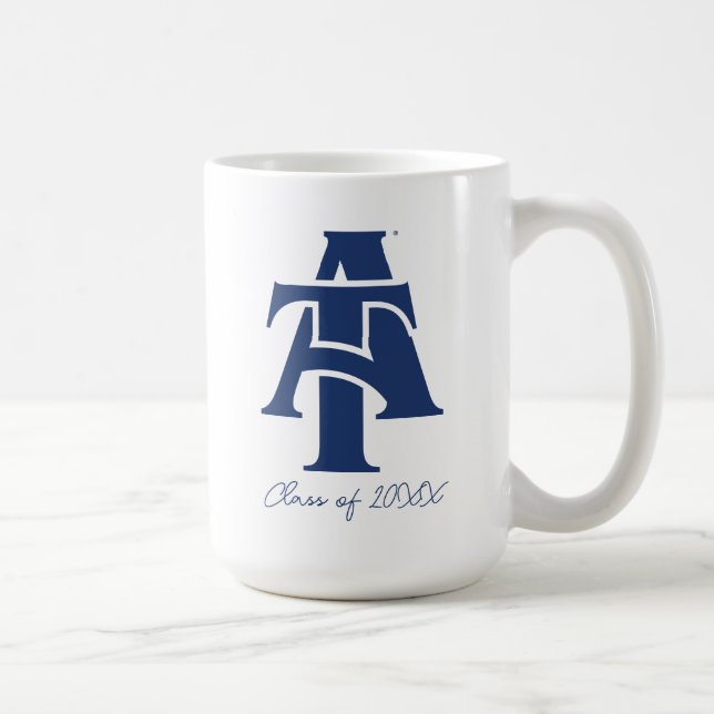 Mug Université d'État A&T de Caroline du Nord | Un log (Droite)