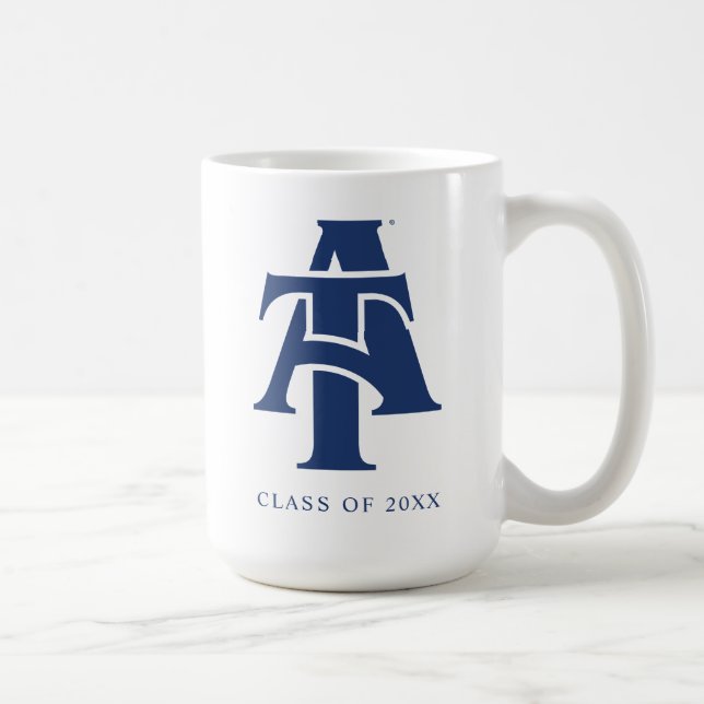 Mug Université d'État A&T de Caroline du Nord | Un log (Droite)