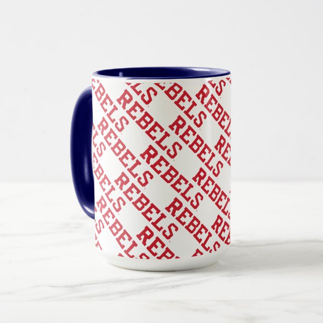 Mug Université du Mississippi | Wordmark Rebels (Devant gauche)
