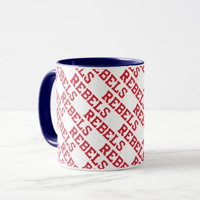 Mug Université du Mississippi | Wordmark Rebels (Devant gauche)