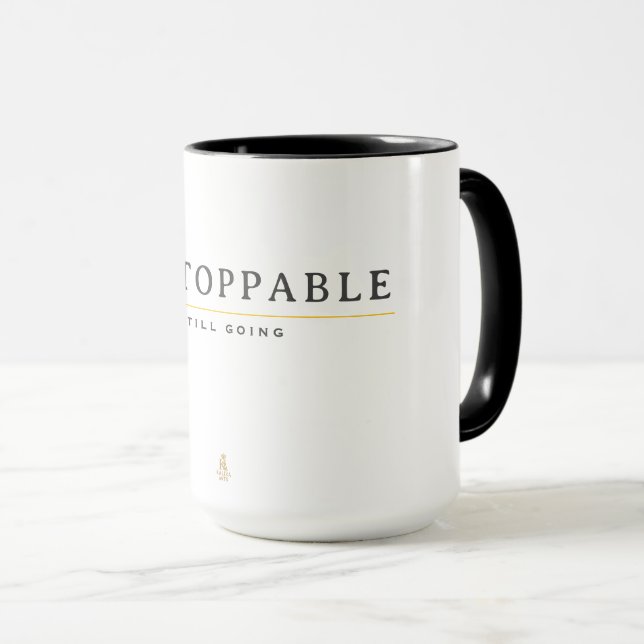 Mug UNSTOPPABLE Minimal Motivation Quote T-Shirt (Devant droit)