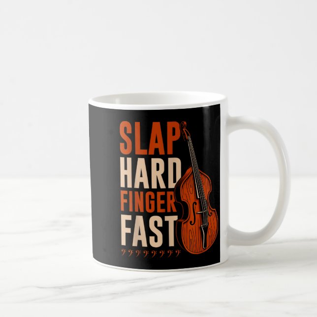 Mug Upright B Slap Hard Finger Fast, Funny Double B Fi (Droite)