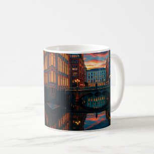 Mug Urban Bridge Reflection Calm