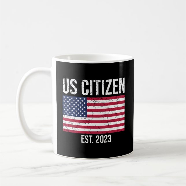 Mug Us Citoyenneté Décoration Américain Nouveau citoye (Gauche)