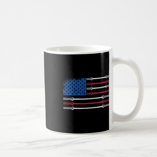 Mug Us Drapeau Poids Barbell Patriotic Love Fitne (Droite)