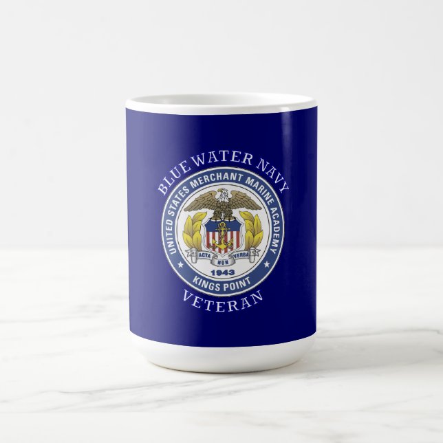 Mug US Merchant Marine Academy Blue Water Vétérinaire (Centre)