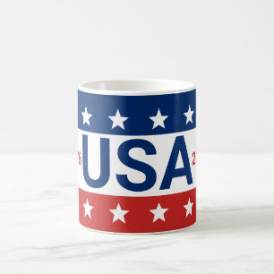 Mug USA 1776 2026 250e anniversaire Rouge Blanc Bleu
