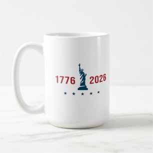 Mug USA 250 Liberté 1776 2026 Patriotique