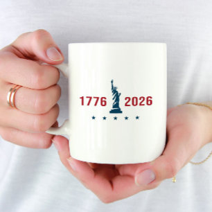 Mug USA 250 Liberté 1776 2026 Patriotique 