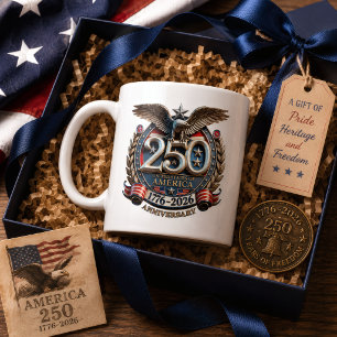Mug USA 250e anniversaire aigle emblème 1776-2026 anné