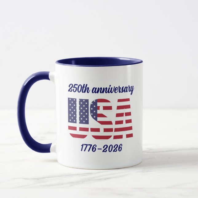 Mug USA 250e anniversaire Semiquincentennial 1776–2026 (Gauche)