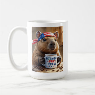Mug USA Capybara Barista - Coupe du café 'Patriotic Br